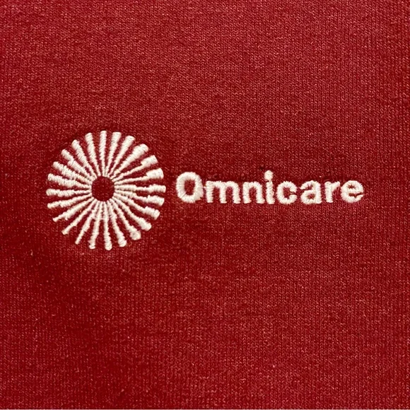 Maroon Omnicare Logo Embroidered Crewneck Sweatshirt | Size XL - Picture 2 of 7